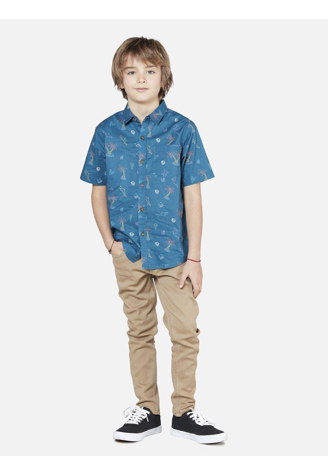 Camisa  Niño Azul 5C944-KV22 Maui And Sons-3