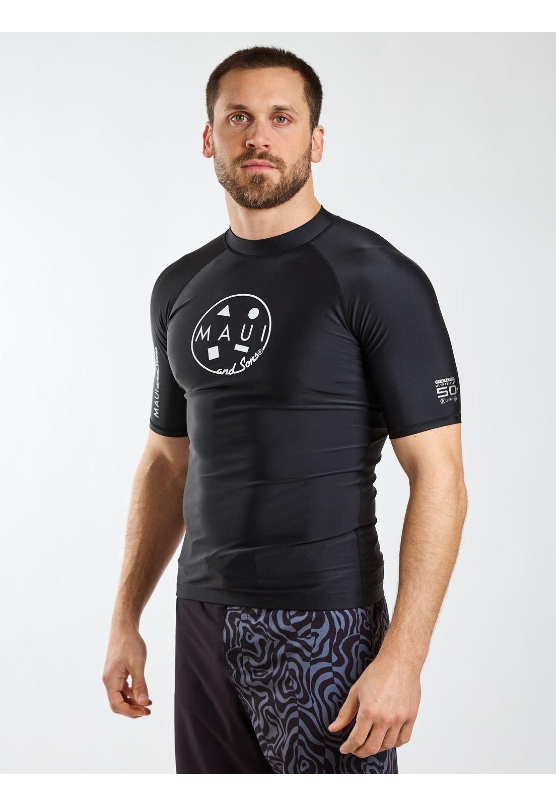 Polera UVP Summer Negro Hombre Maui and Sons-0