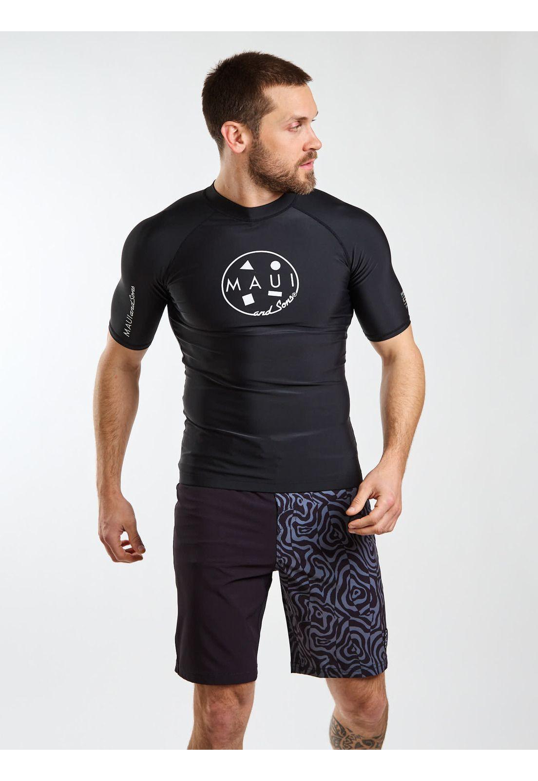 Polera UVP Summer Negro Hombre Maui and Sons-1