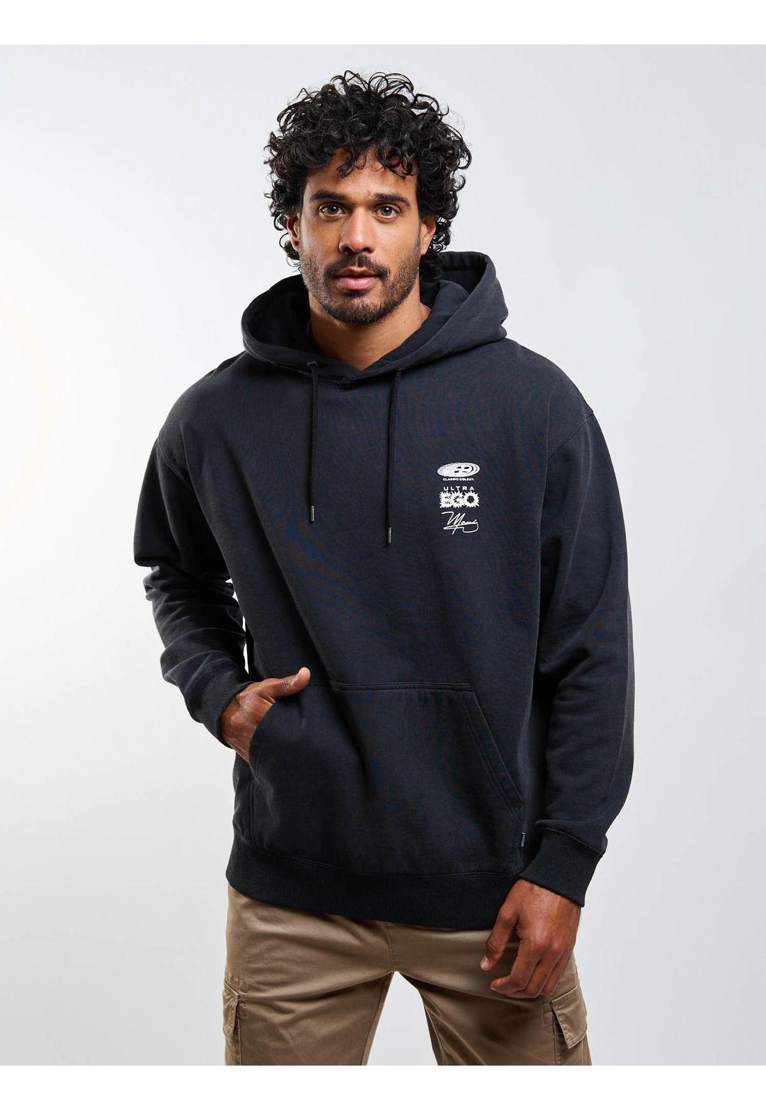 Poleron Canguro Ultra Ego Negro Hombre Maui And Sons-2