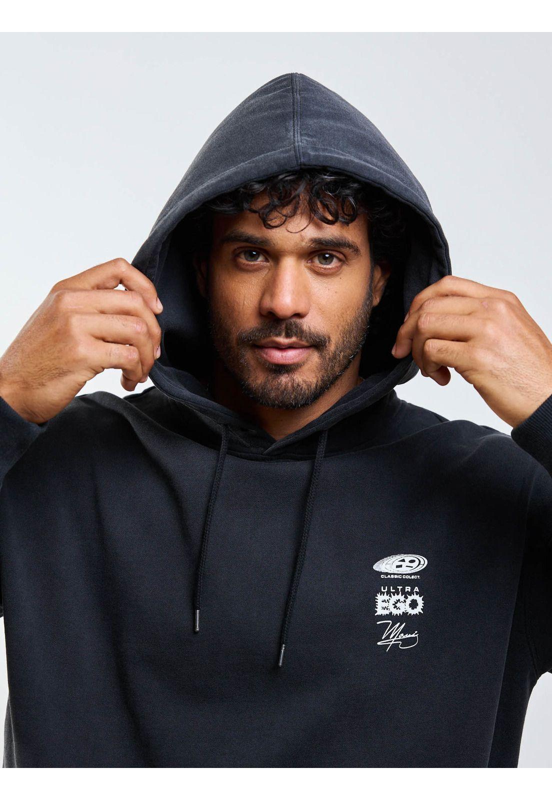 Poleron Canguro Ultra Ego Negro Hombre Maui And Sons-5