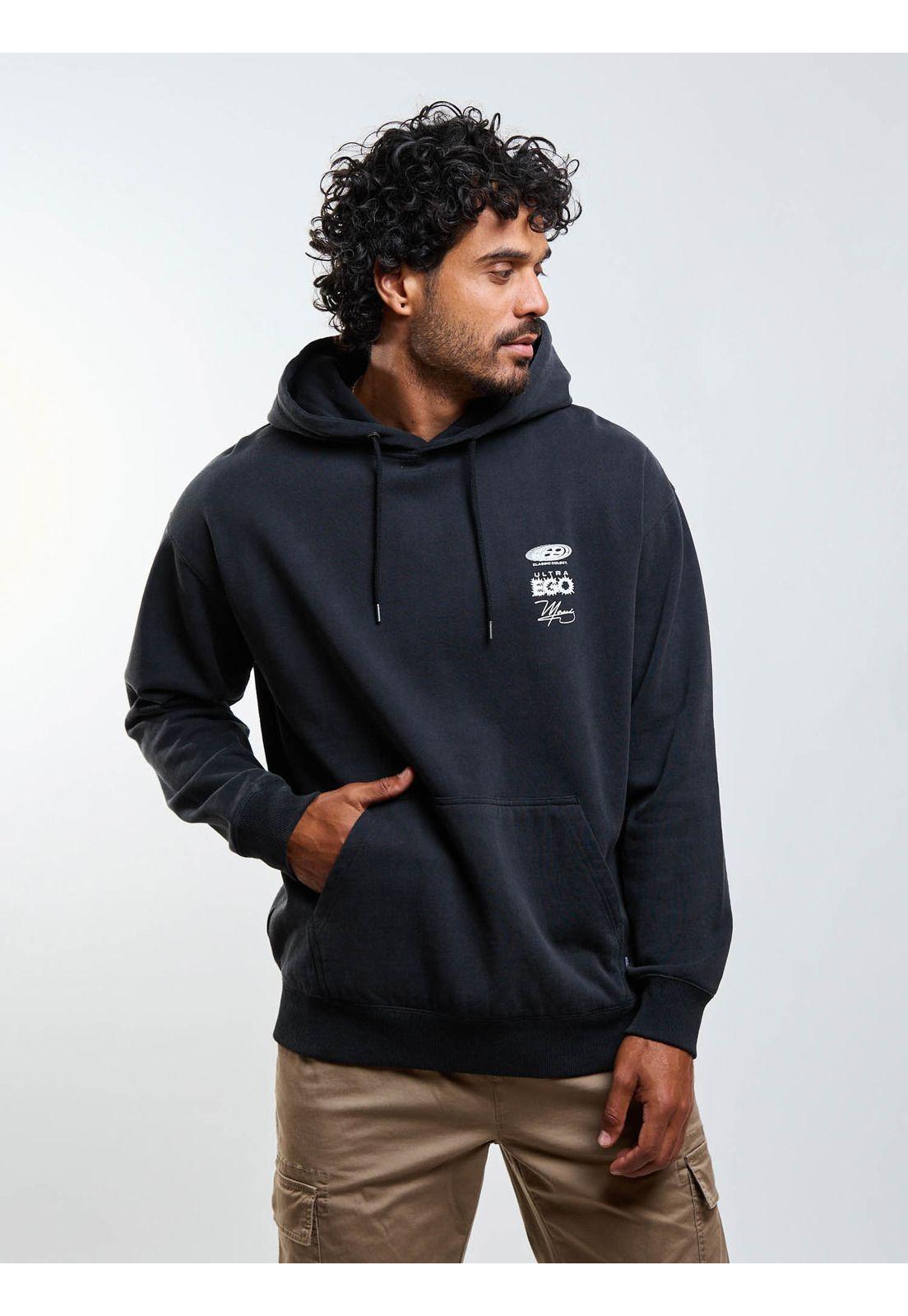 Poleron Canguro Ultra Ego Negro Hombre Maui And Sons-6