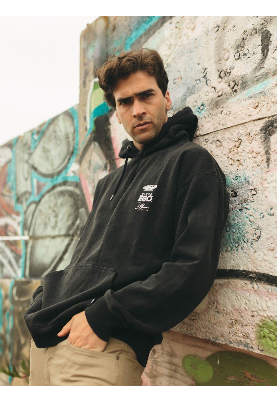 Poleron Canguro Ultra Ego Negro Hombre Maui And Sons-9