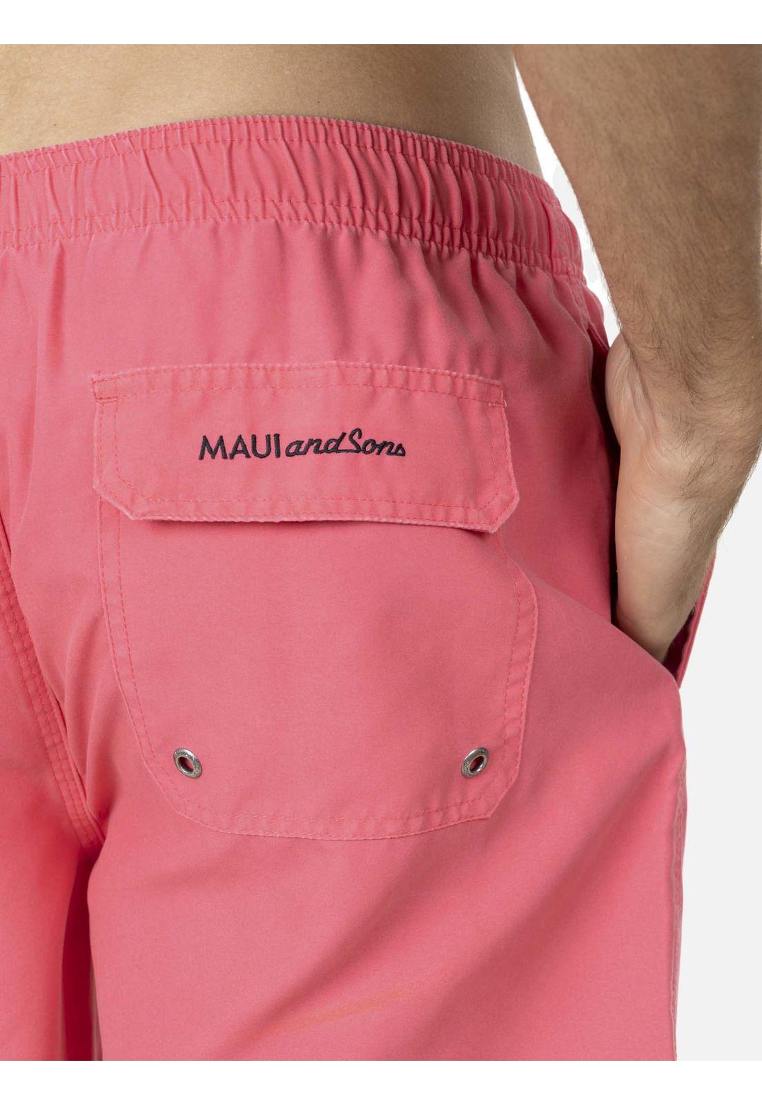 Traje de Baño Hombre 5T1729 Rojo Maui and Sons-2