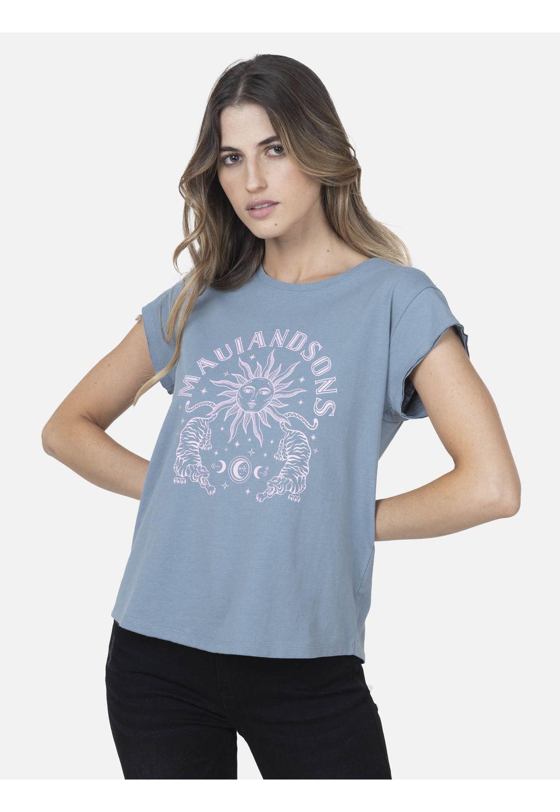 Polera Mujer TWINS TIGER Denim Maui and Sons-0