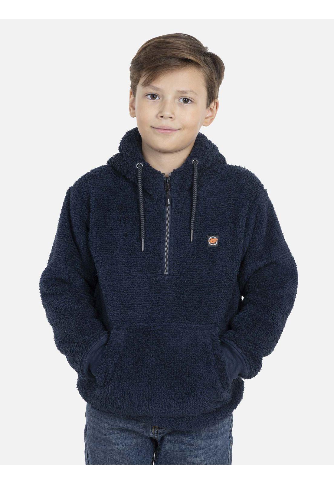 Poleron CLASSIC HUPA Niño Azul Maui and Sons-0