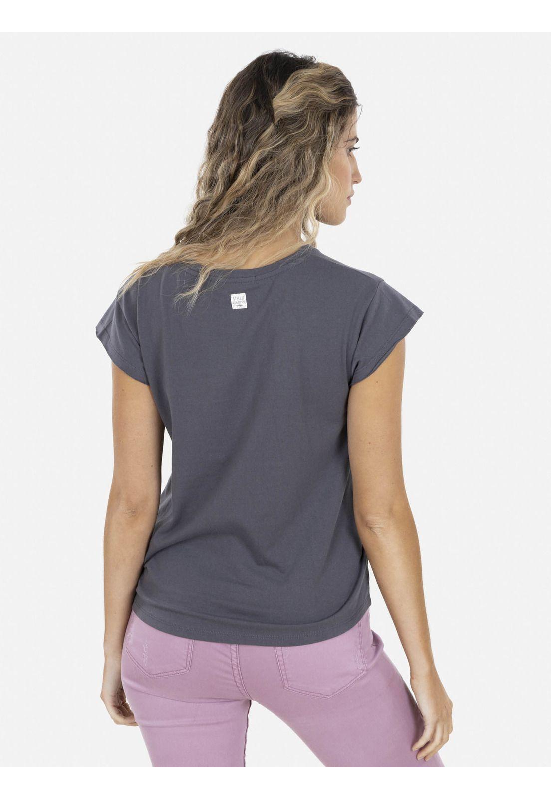 Polera STATE OF MIND Mujer Gris Oscuro Maui and Sons-1