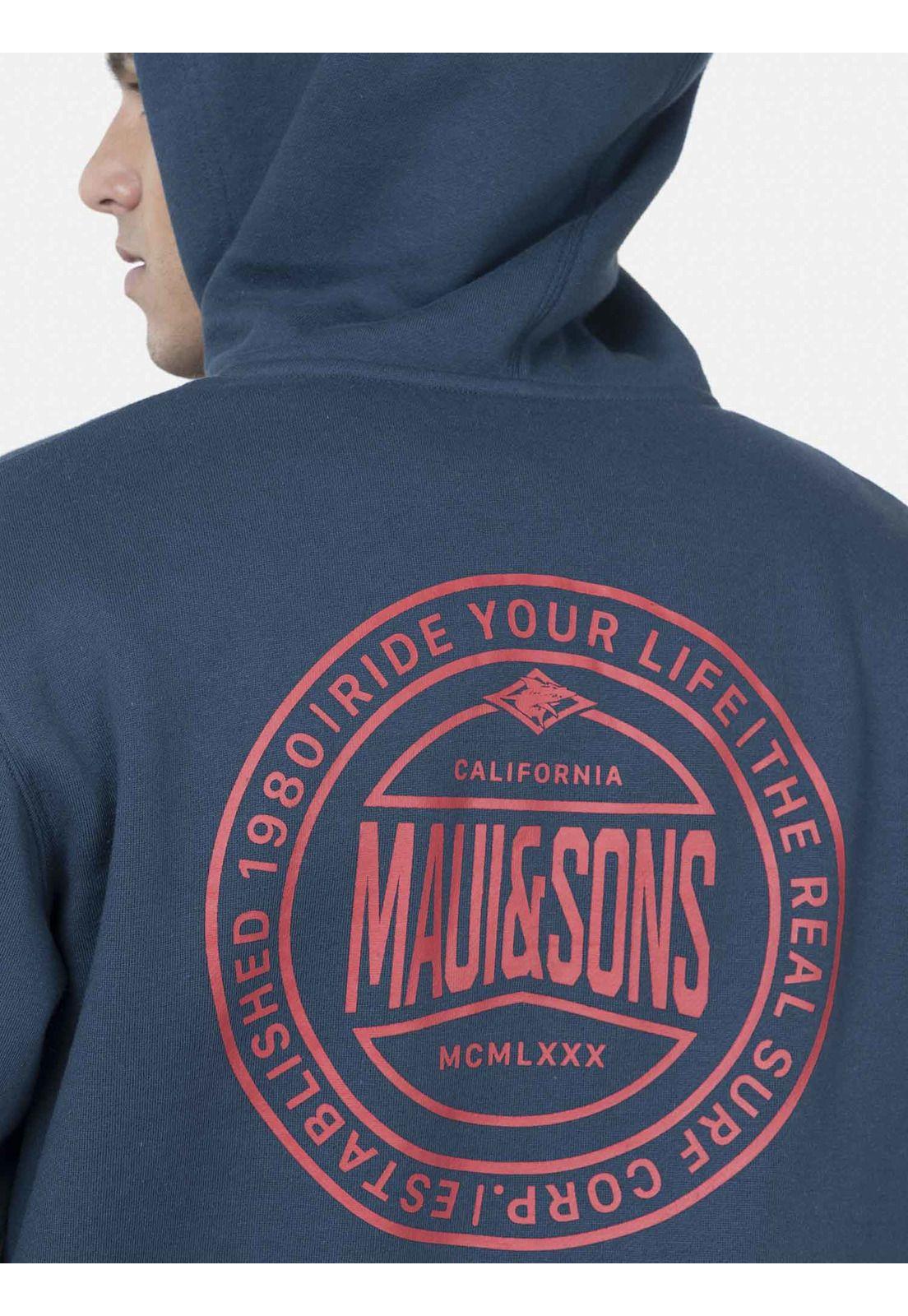 Poleron Hombre 5O1329 Azul Maui and Sons-2