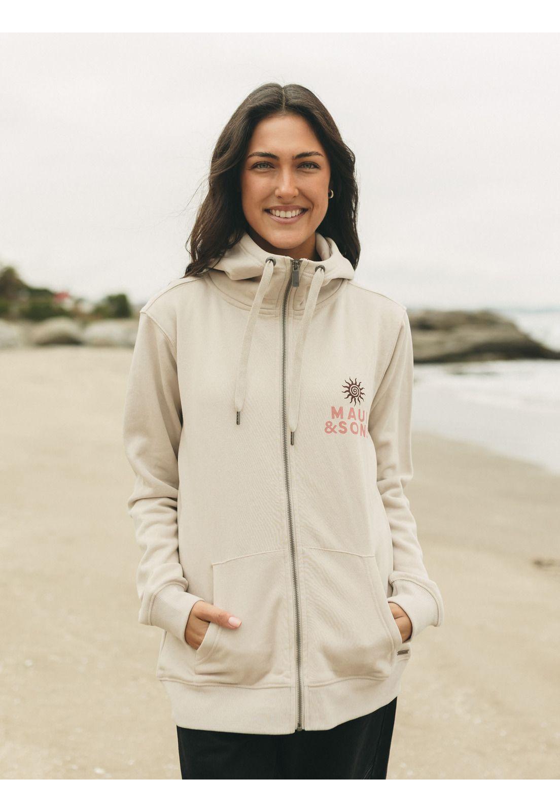 Poleron FZ Bora Bora Beige Mujer Maui And Sons-0