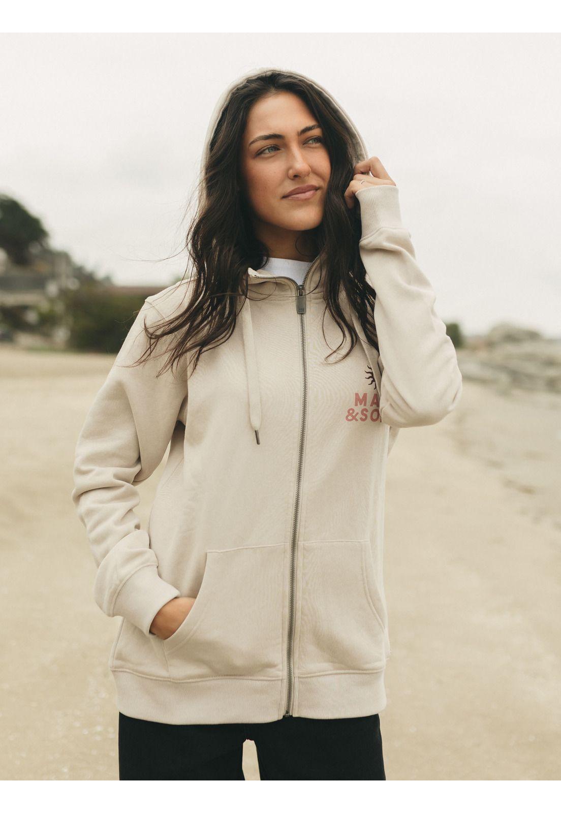 Poleron FZ Bora Bora Beige Mujer Maui And Sons-3