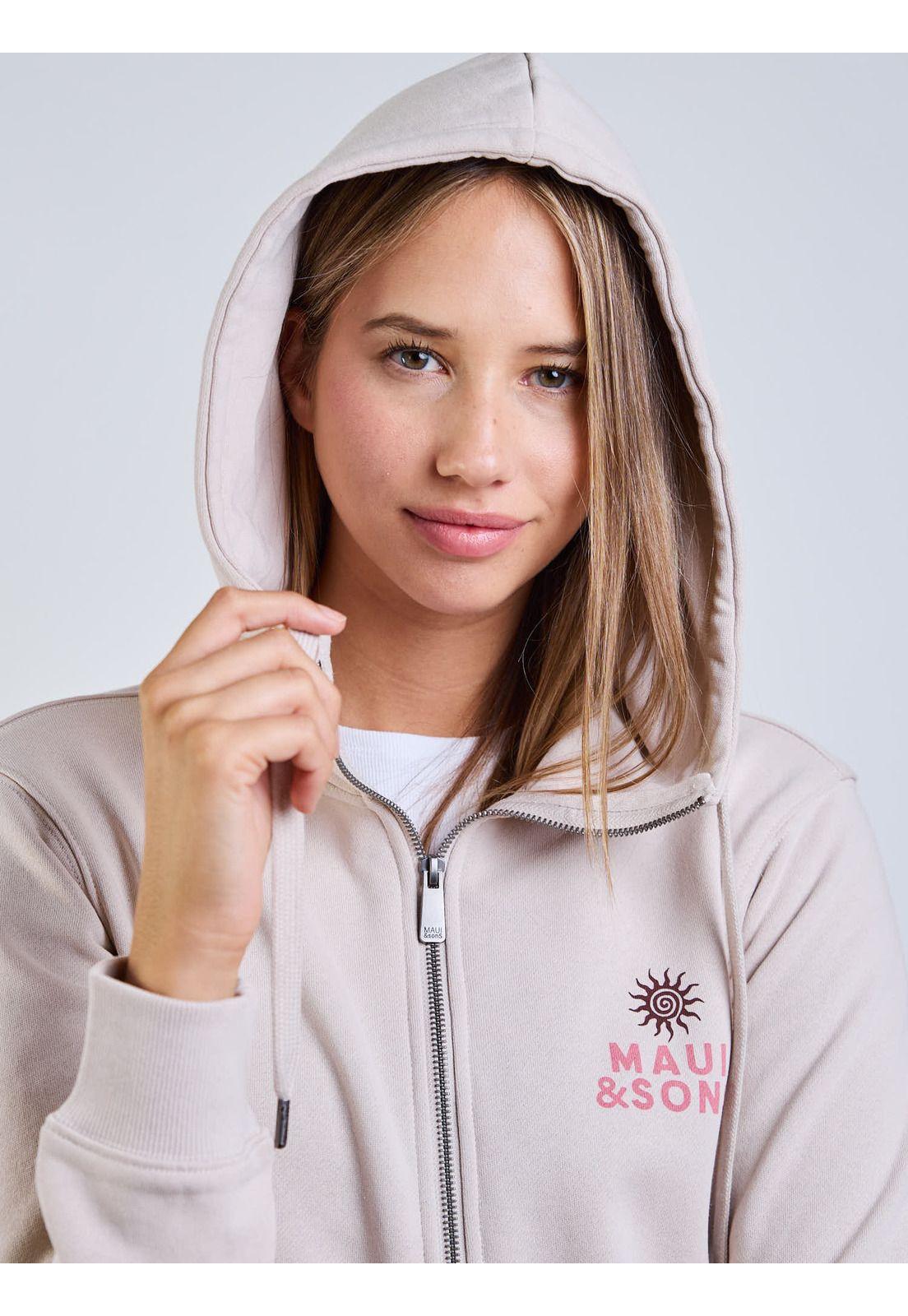 Poleron FZ Bora Bora Beige Mujer Maui And Sons-5