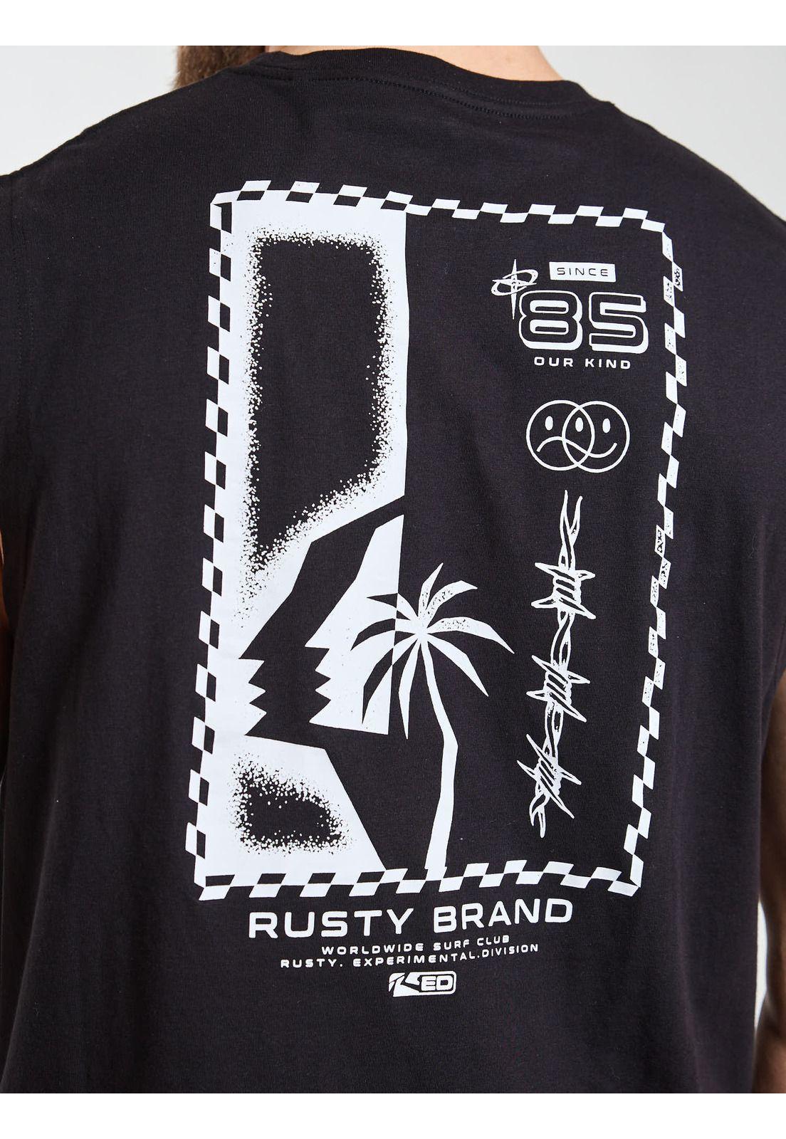 Polera SM Horizon Negro Hombre Rusty-4