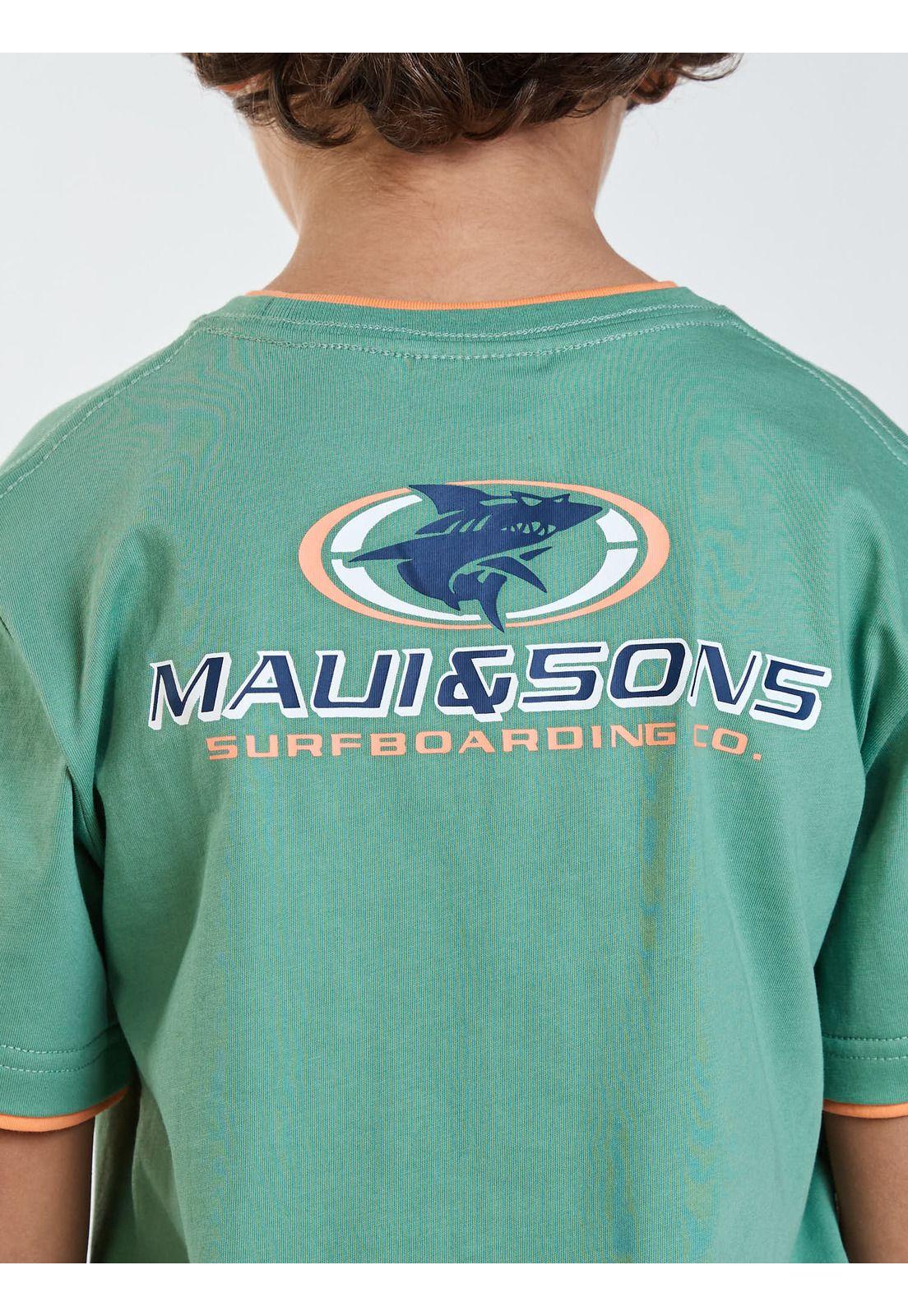 Polera MC Nalu Verde Infantil Maui and Sons-3