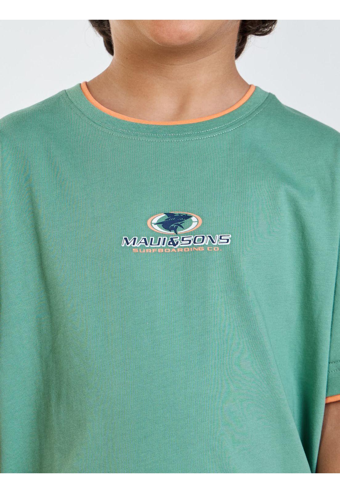 Polera MC Nalu Verde Infantil Maui and Sons-5