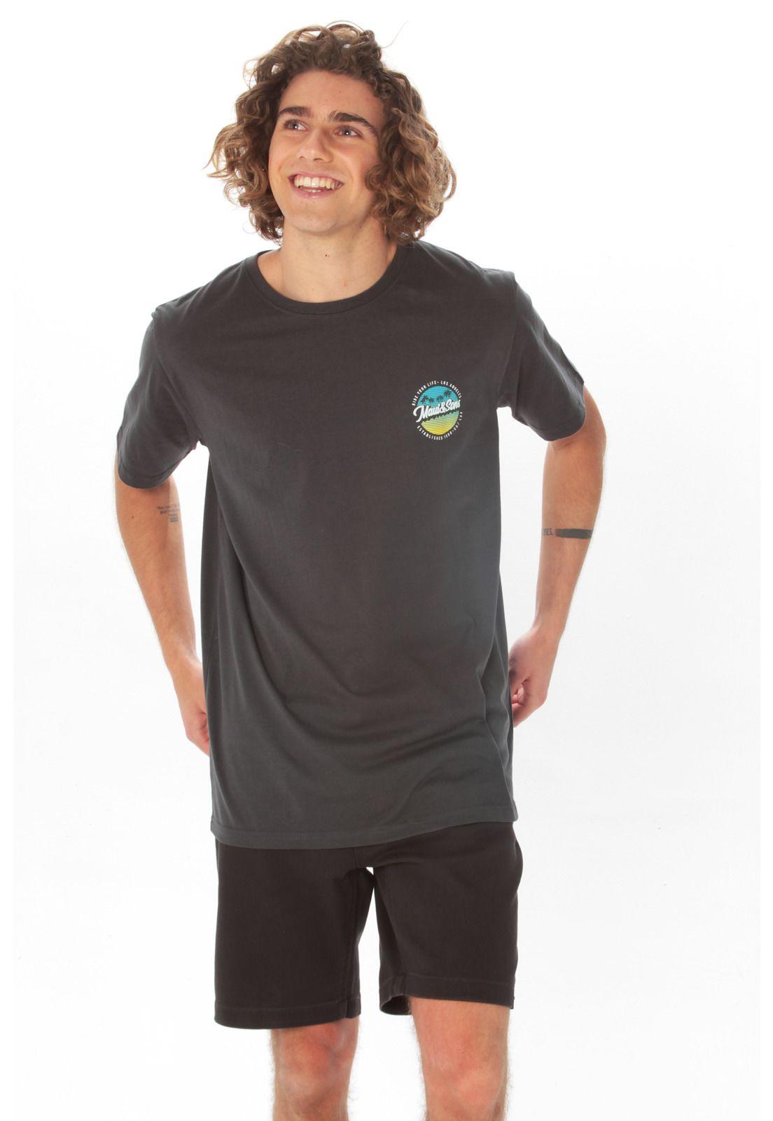 Polera M/C Basica Hombre 5P459-MV21 Gris-3
