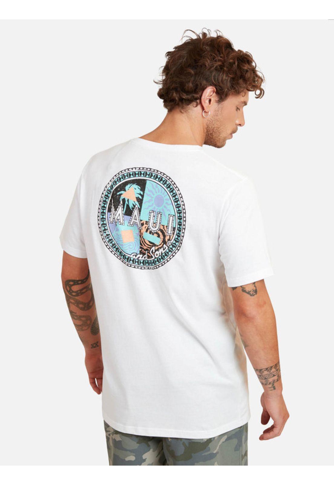 Polera Cookie 4 Wordl Ss Tee Hombre Blanco Maui And Sons-1