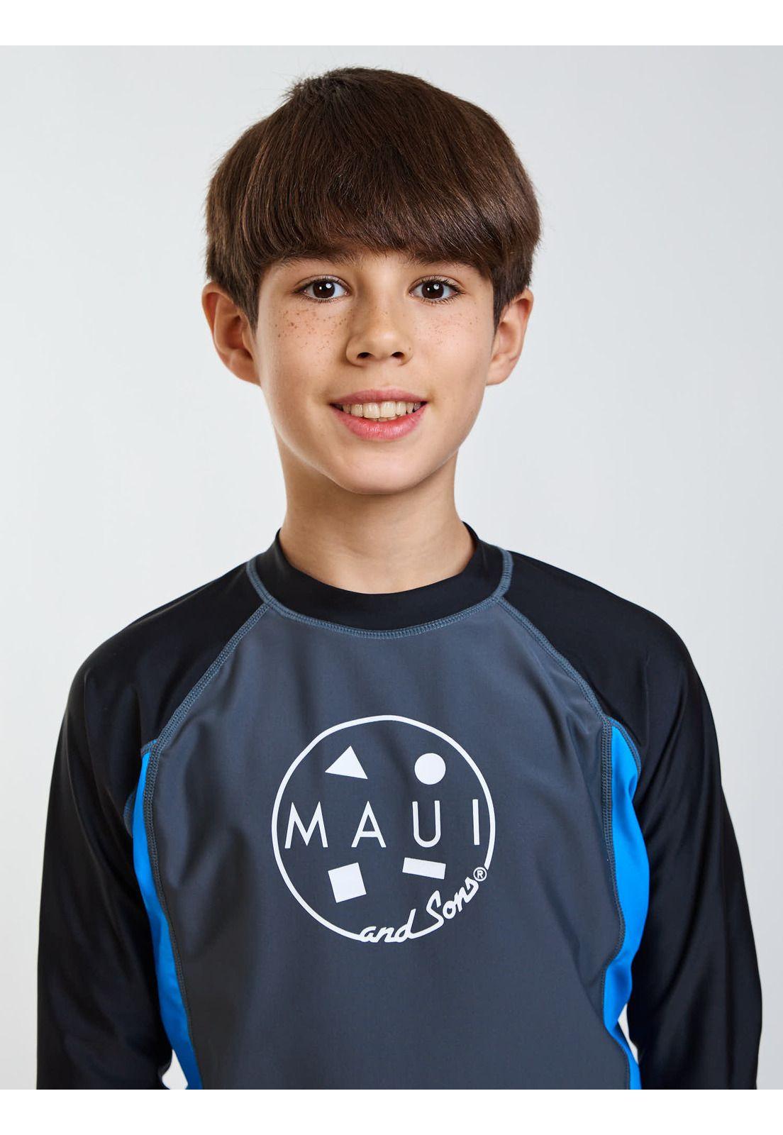 Polera UVP Coral Gris Infantil Maui and Sons-4