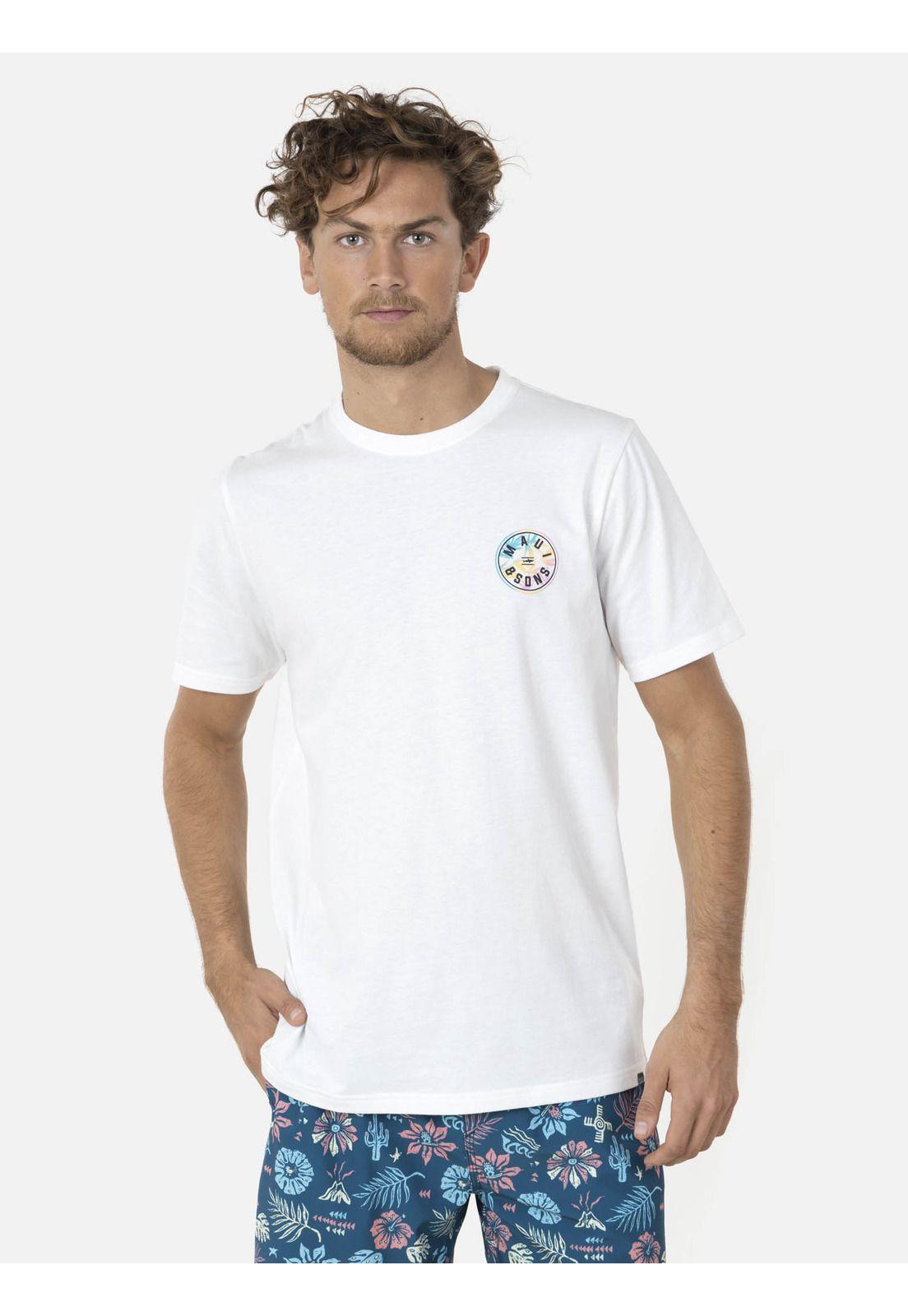 Polera ALOHA Hombre Blanco Maui and Sons-0