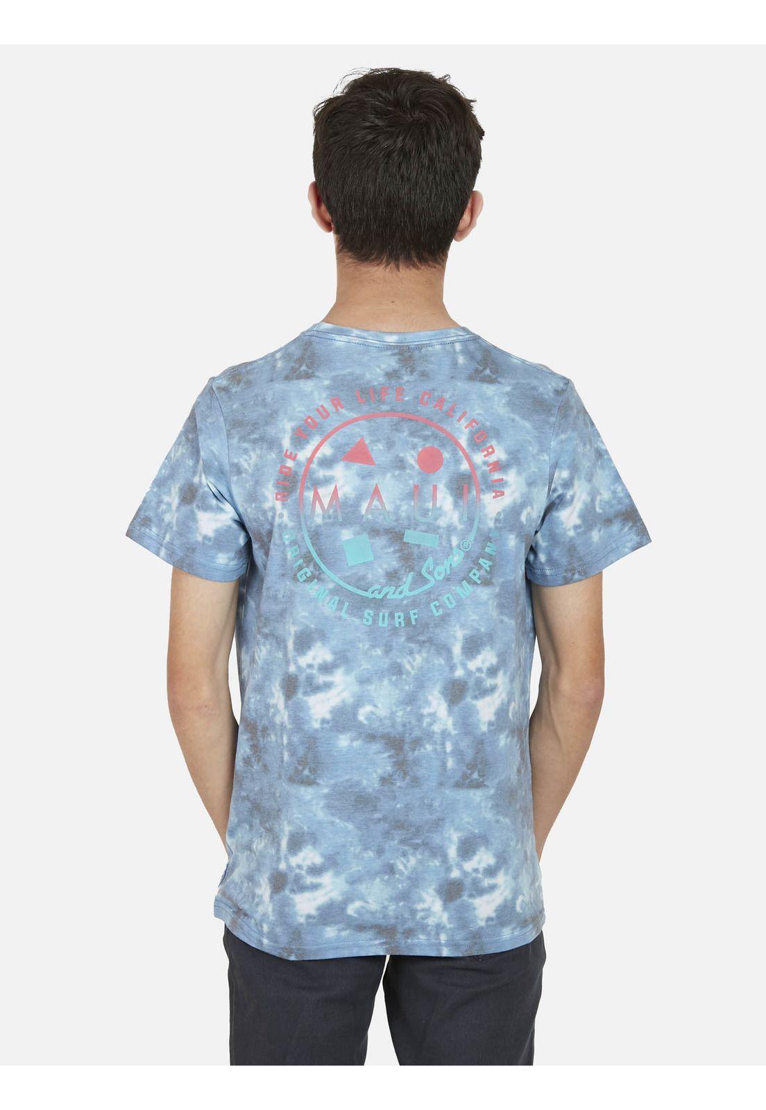 Polera RIDE YOUR LIFE TIE DYE Juvenil Multicolor Maui and Sons-1