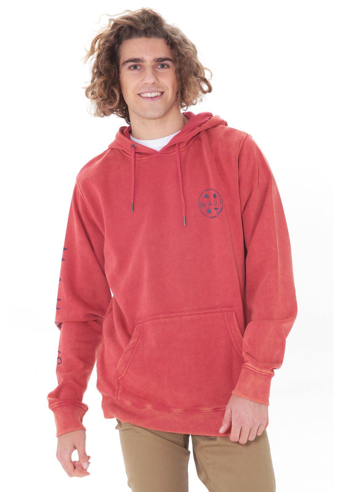 Poleron Hombre 5O620-MV21 Rojo Maui and Sons-0