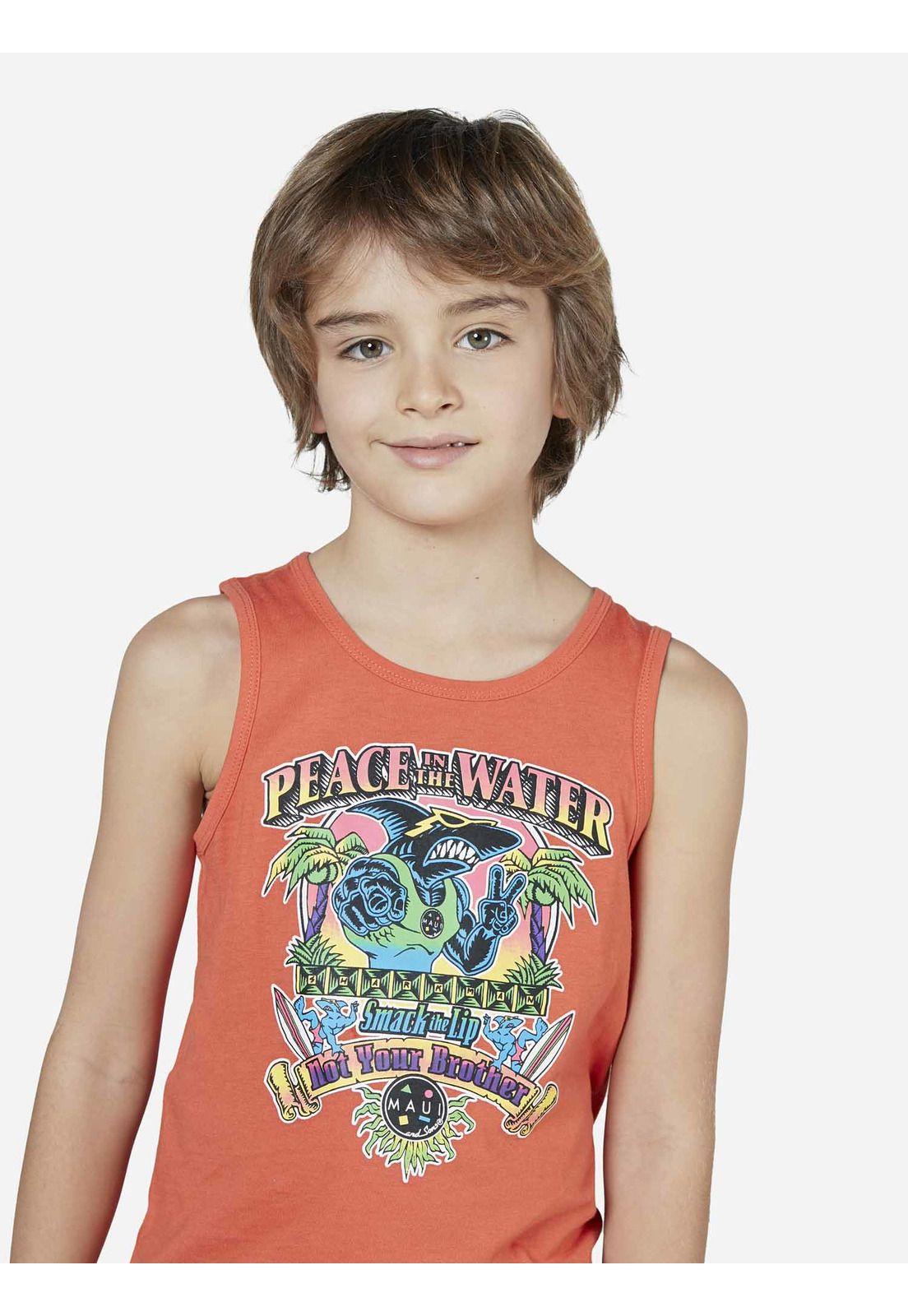 Polera Niño Naranja 5P1063-KV22 Maui and Sons-2