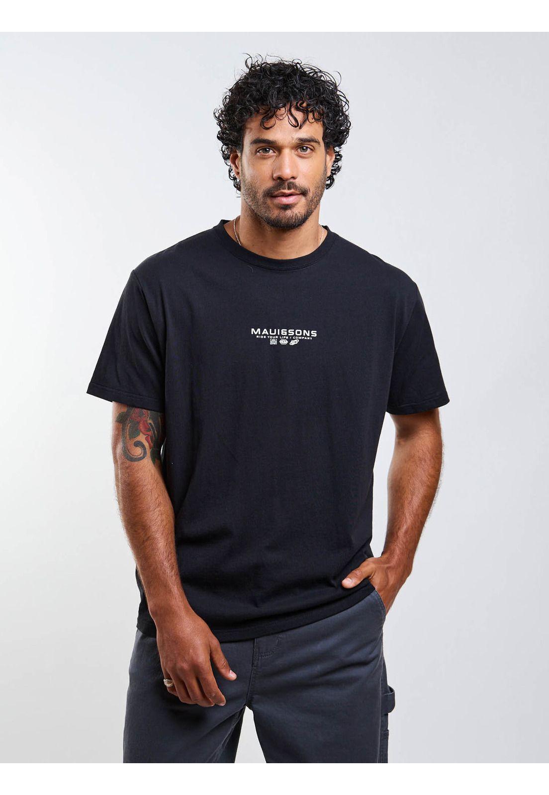 Polera MC Retro Symbol Negro Hombre Maui And Sons-5