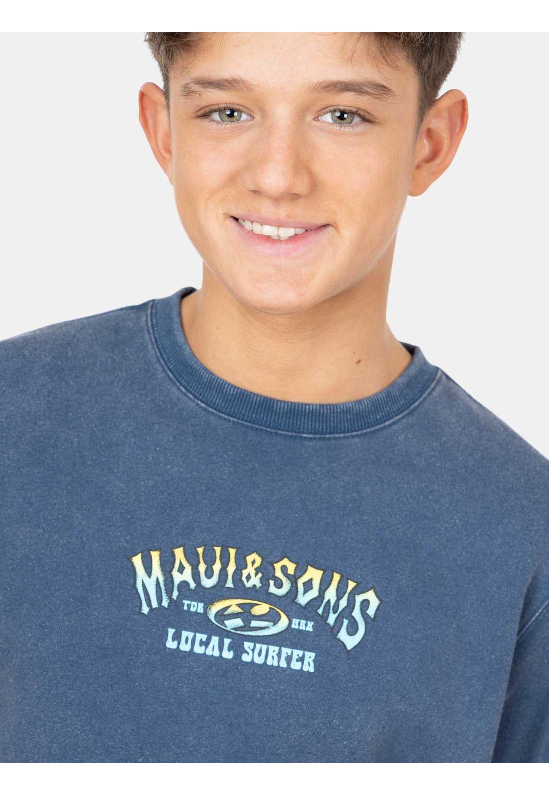Poleron CR Landon Azul Infantil Maui and Sons-2