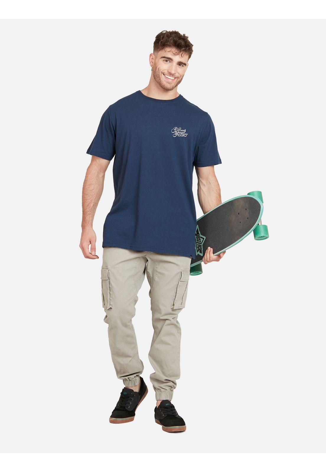 Polera ESTABLISHED 1980 SS TEE Hombre Azul Maui & Sons-2