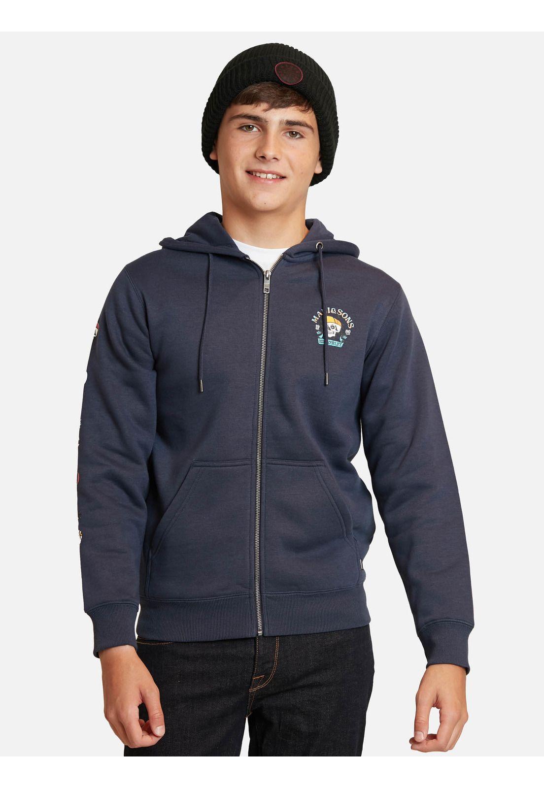 Poleron Pull Over Maui Surfer Azul Marino Infantil Maui And Sons-0