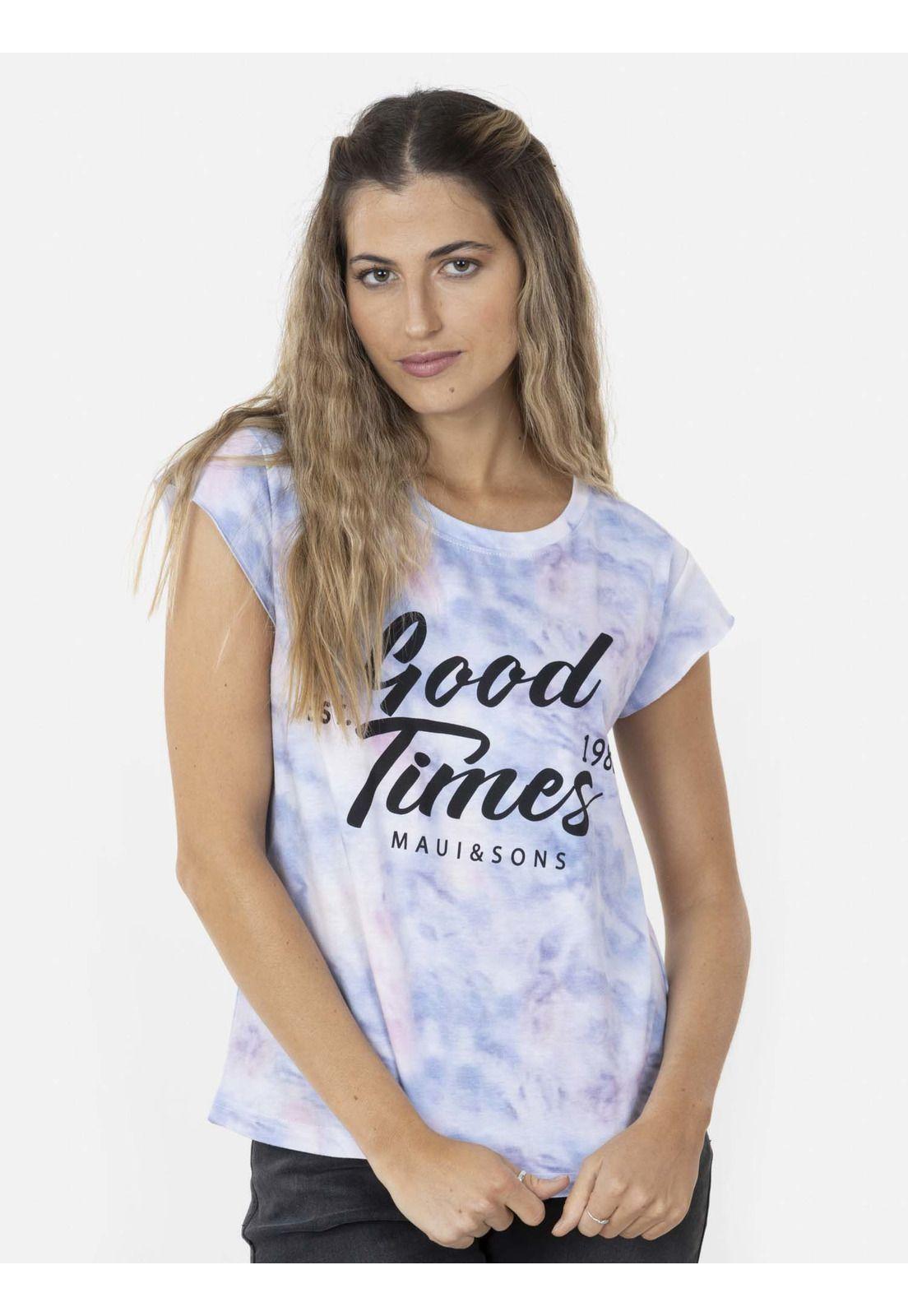 Polera GOOD LIFE GOOD TIMES Mujer Multicolor Maui and Sons-0