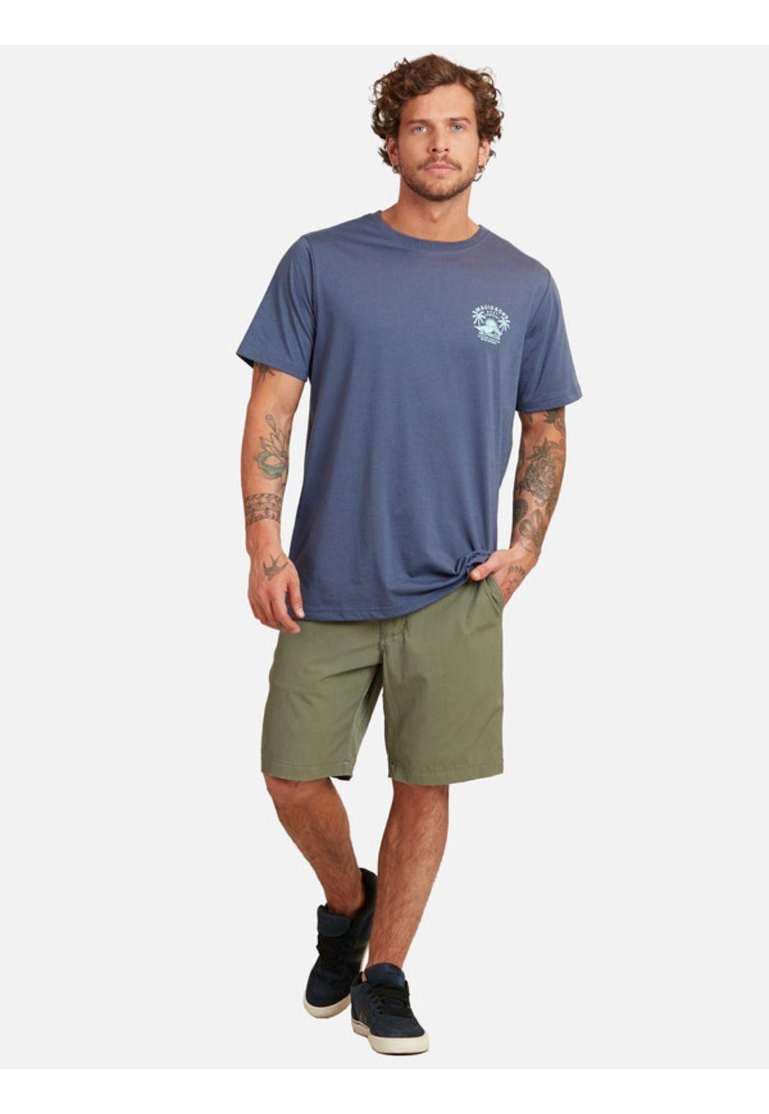 Polera Surf Paradise Ss Tee Hombre Azul Maui And Sons-3