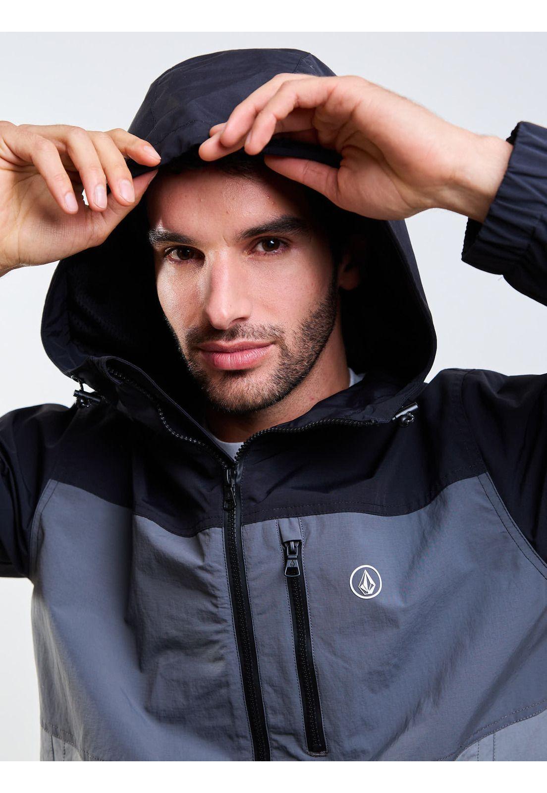 Cortaviento Stonebay Gris Hombre Volcom-4