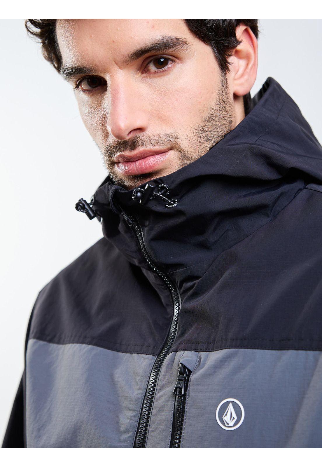 Cortaviento Stonebay Gris Hombre Volcom-5