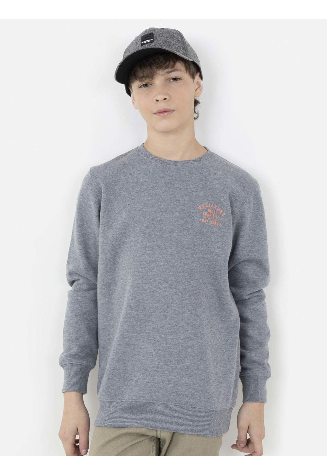 Poleron CALM SEA Juvenil Gris Maui and Sons-0