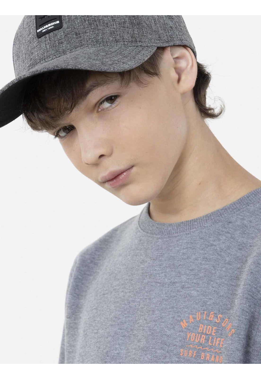 Poleron CALM SEA Juvenil Gris Maui and Sons-2