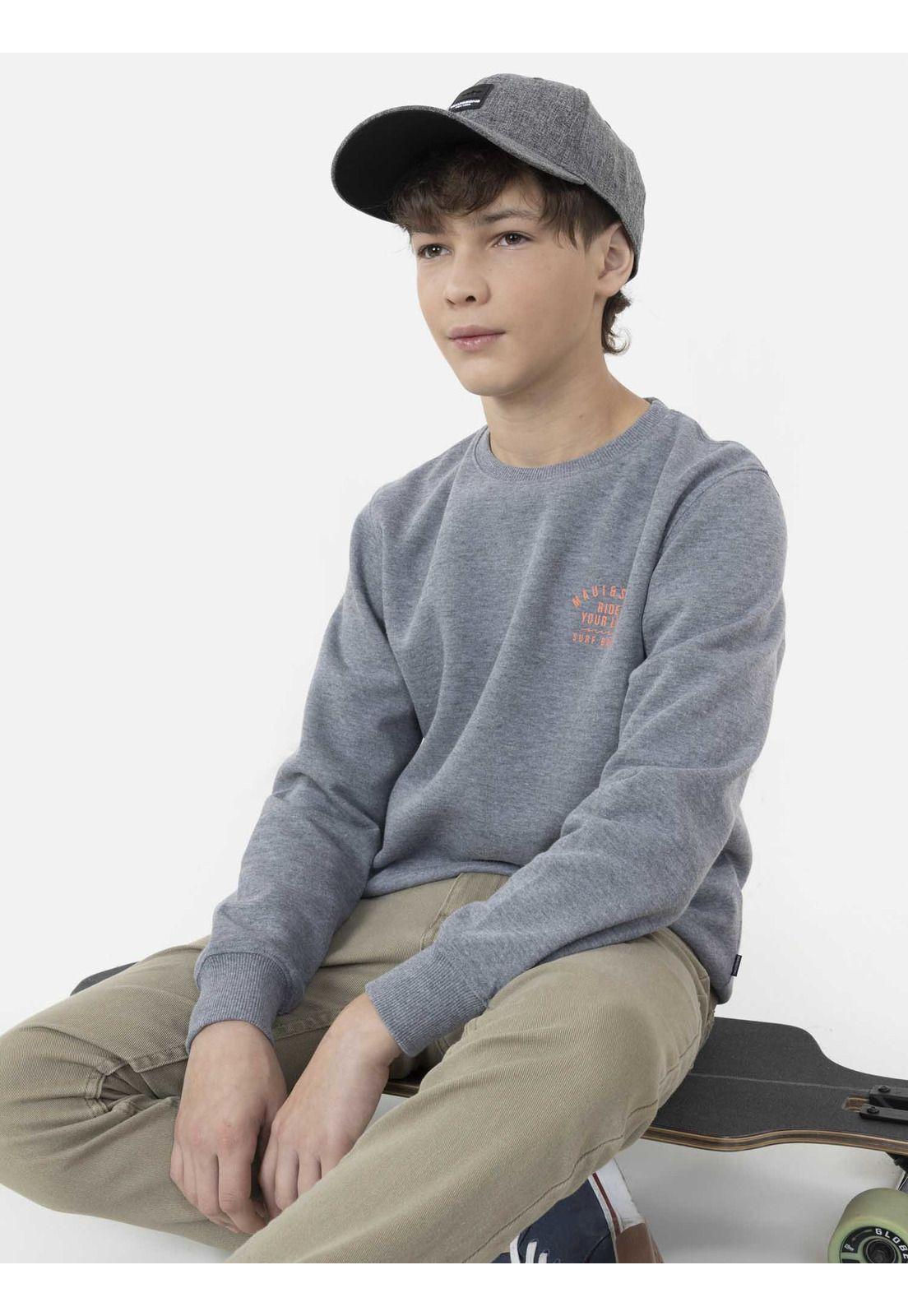 Poleron CALM SEA Juvenil Gris Maui and Sons-3