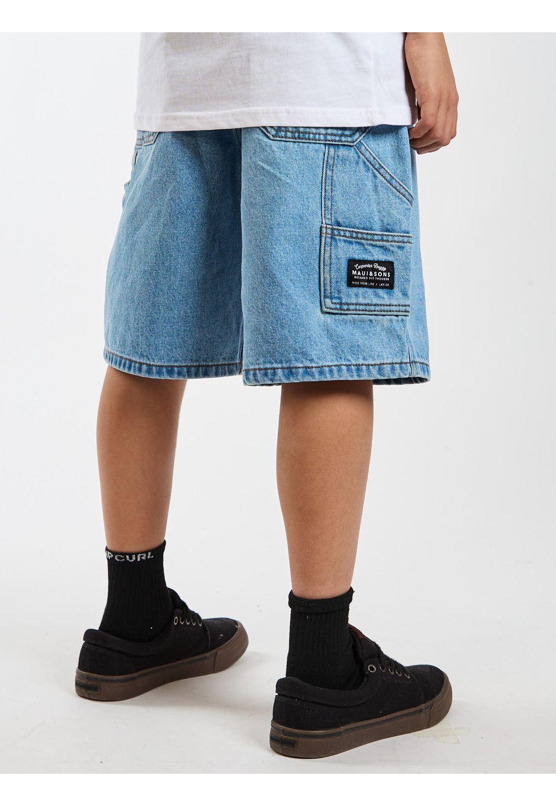 Bermuda Carpintero Tropic Celeste Infantil Maui and Sons-3