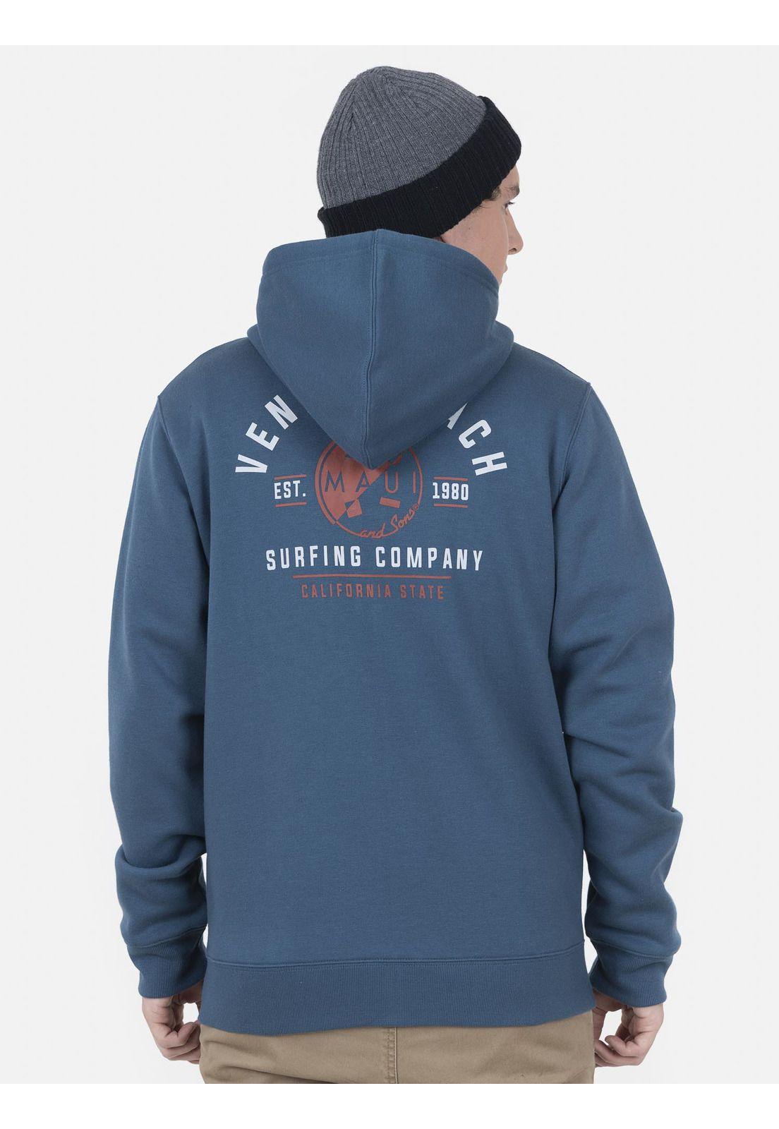 Poleron Hombre MID COOKIE Azul Maui and Sons-1