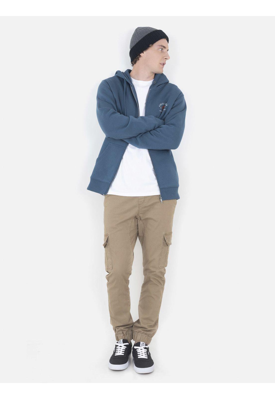 Poleron Hombre MID COOKIE Azul Maui and Sons-3