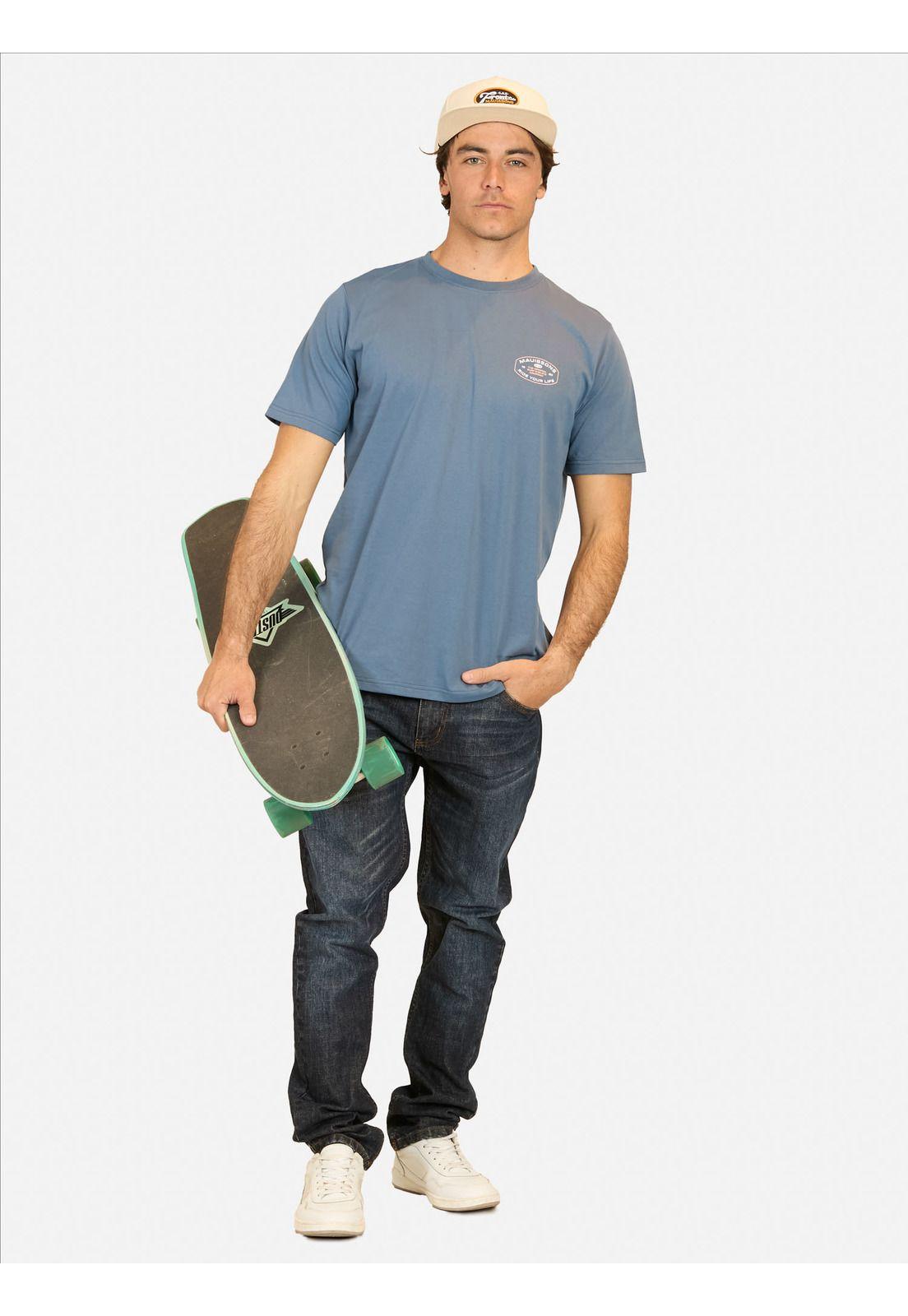 Polera MC Graffiti Grove Azul Hombre Maui And Sons-2