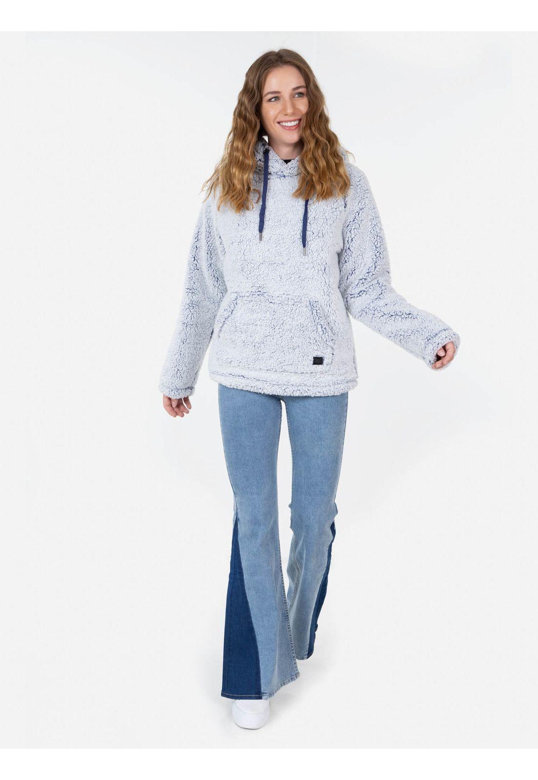 Poleron DEEP COBALT SHERPA Mujer Morado Maui and Sons-3