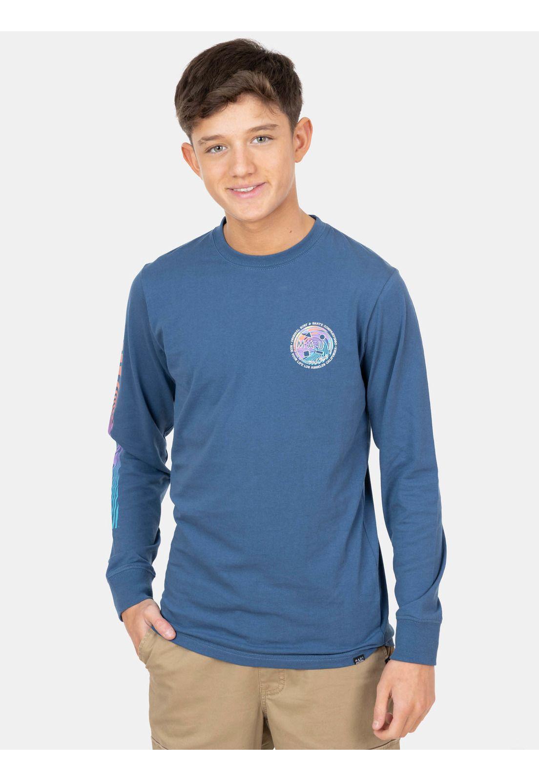 Polera ML Efery Azul Infantil Maui And Sons-0