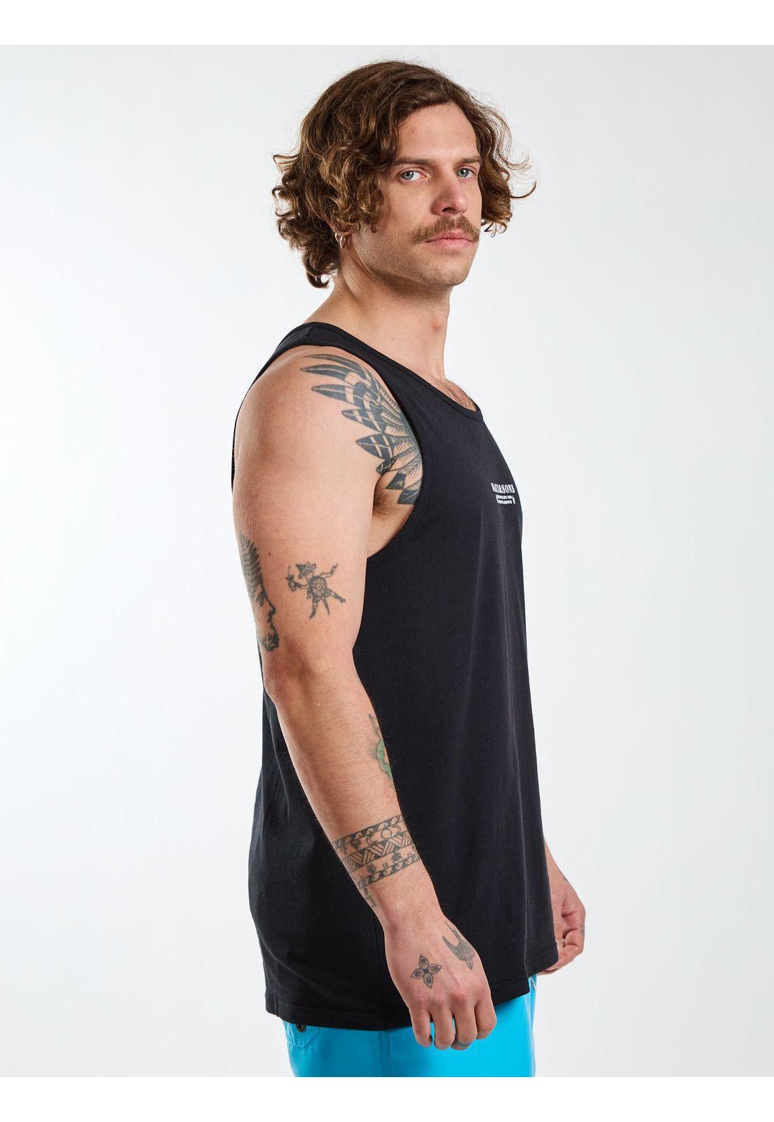 Polera SM Flow Negro Hombre Maui and Sons-2