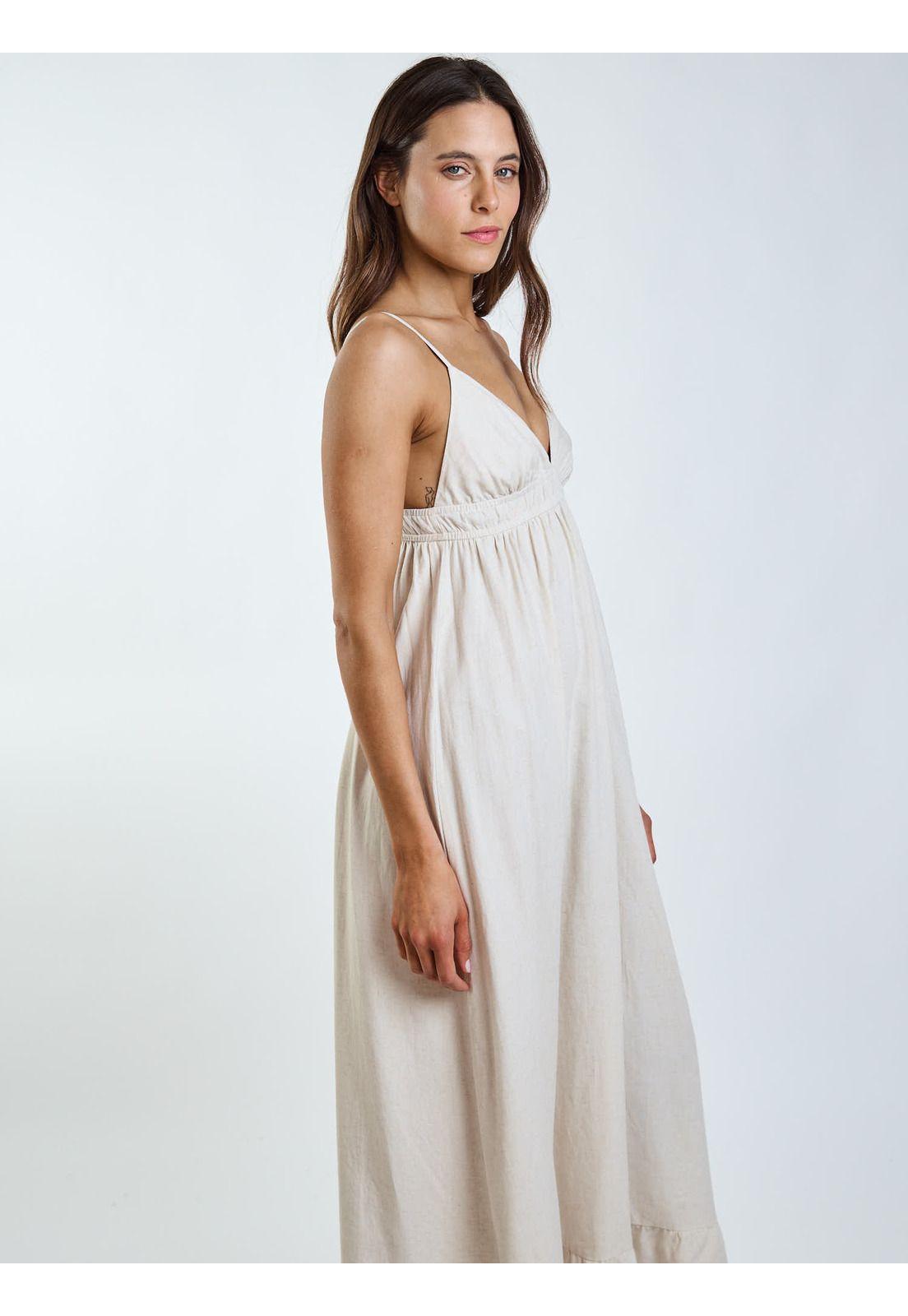 Vestido Falésia Beige Mujer Maui and Sons-2