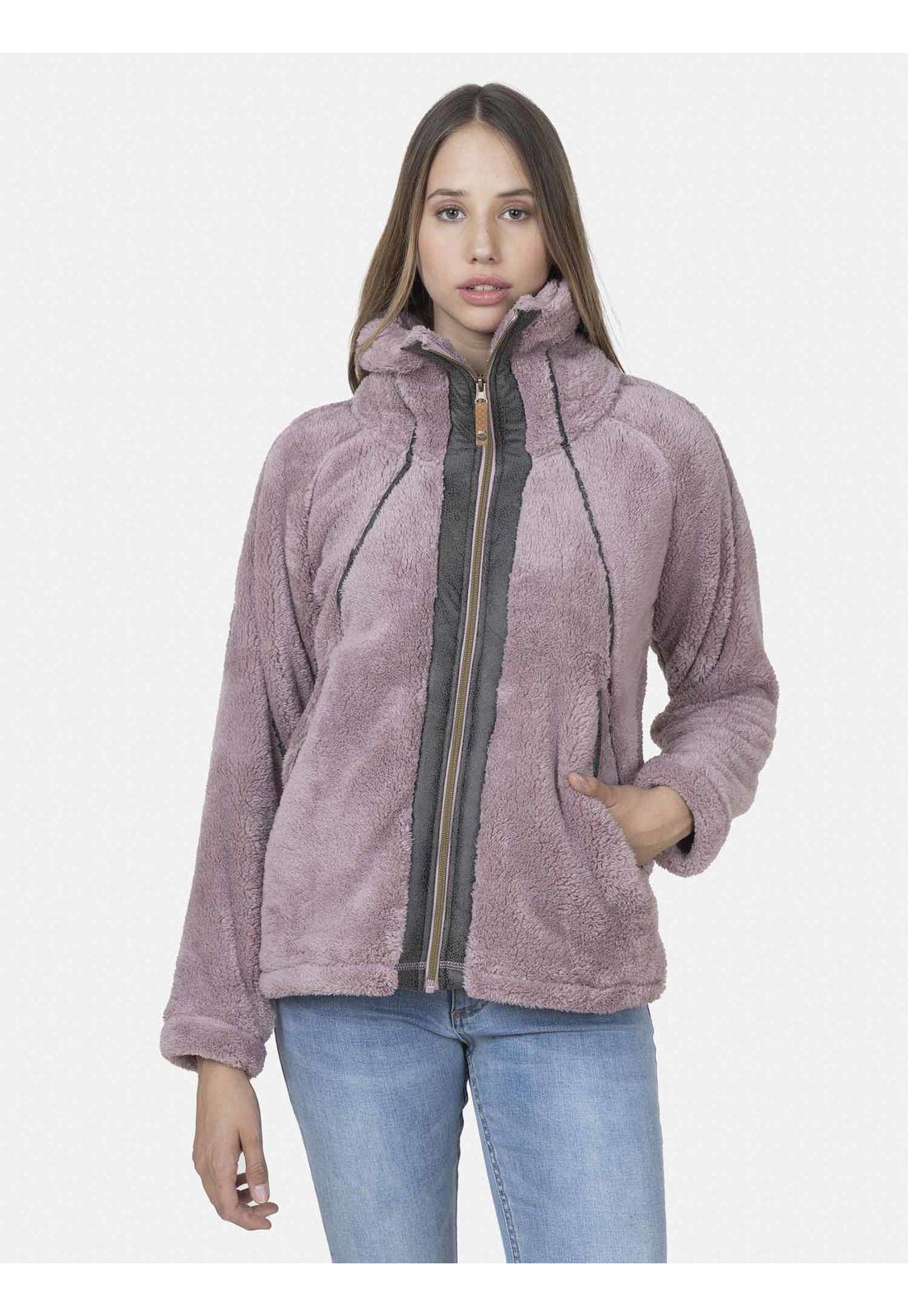 Fullzipper Mujer DUSTY VIOLET Rosado Maui and Sons-0