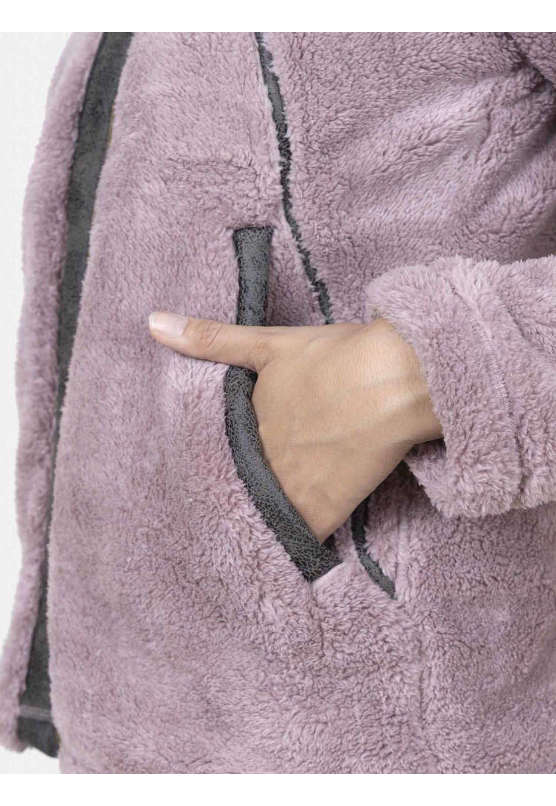 Fullzipper Mujer DUSTY VIOLET Rosado Maui and Sons-3