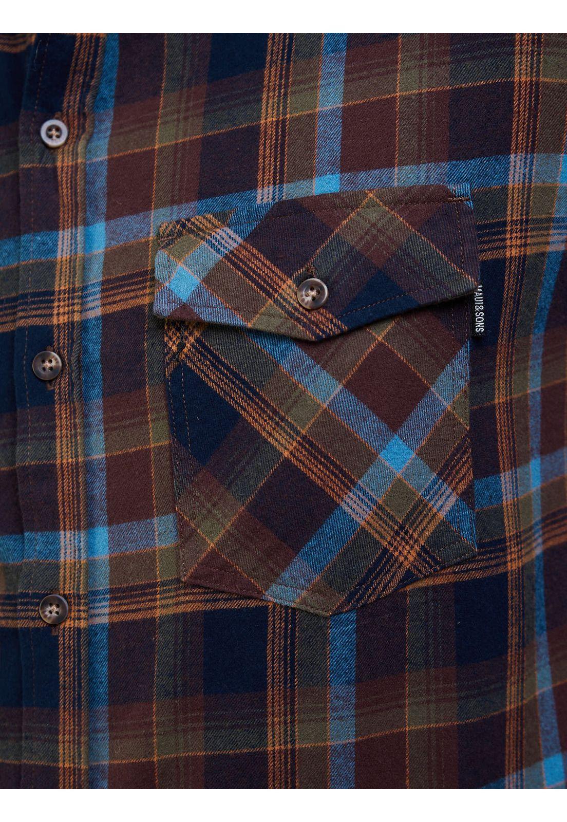 Camisa Chispa Multicolor Hombre Maui And Sons-4