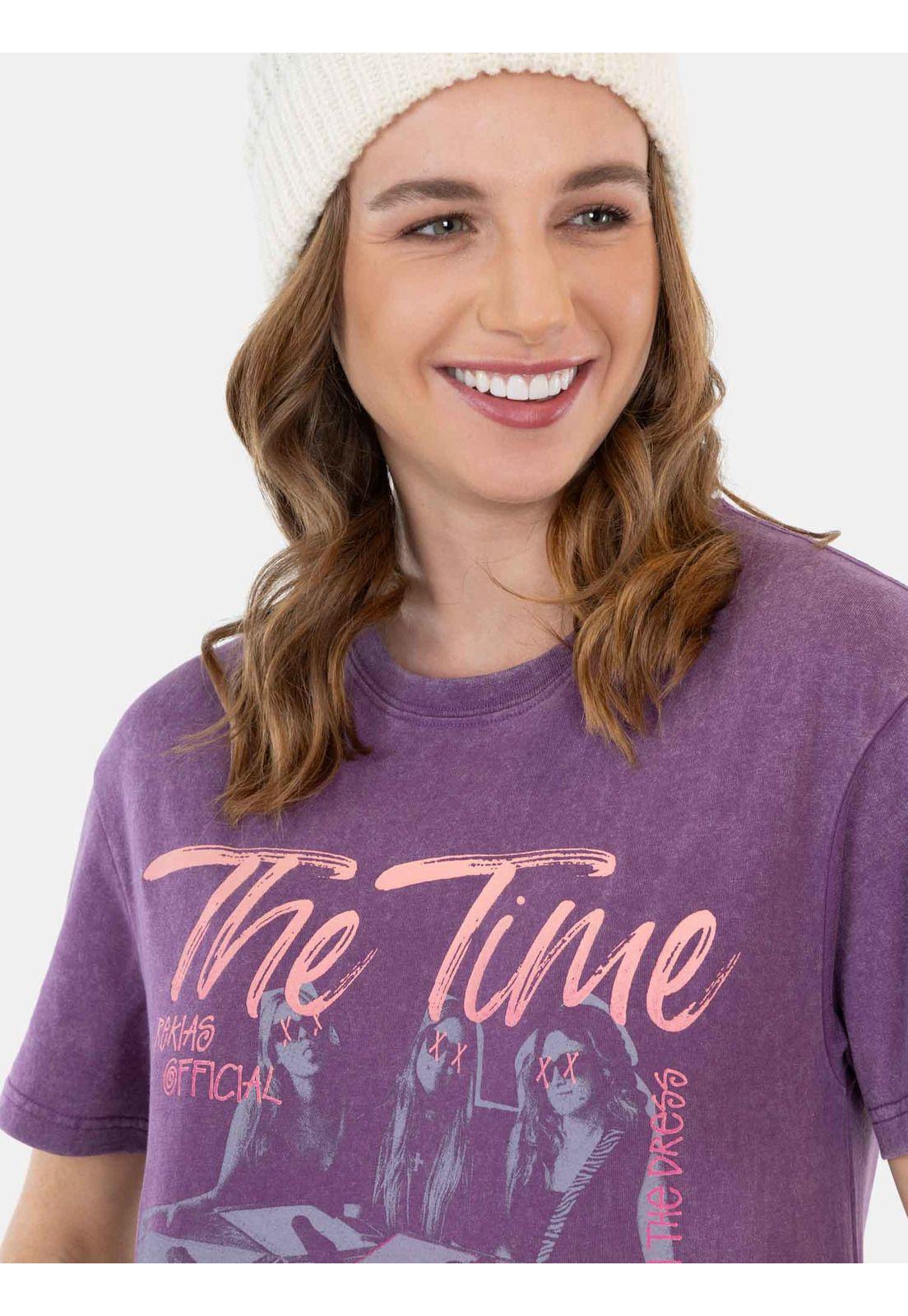 Polera Rekia T-Shirt Morado Mujer Maui And Sons-2