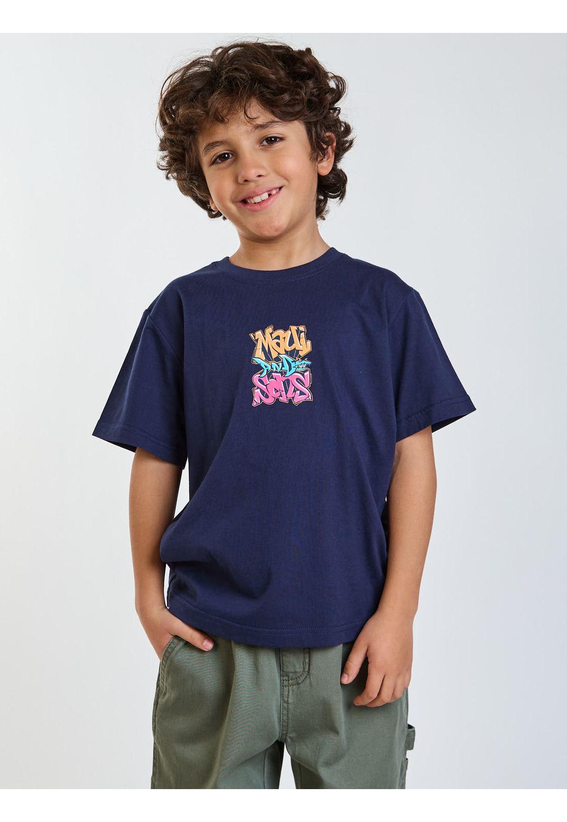 Polera MC Sunset Azul Infantil Maui and Sons-5