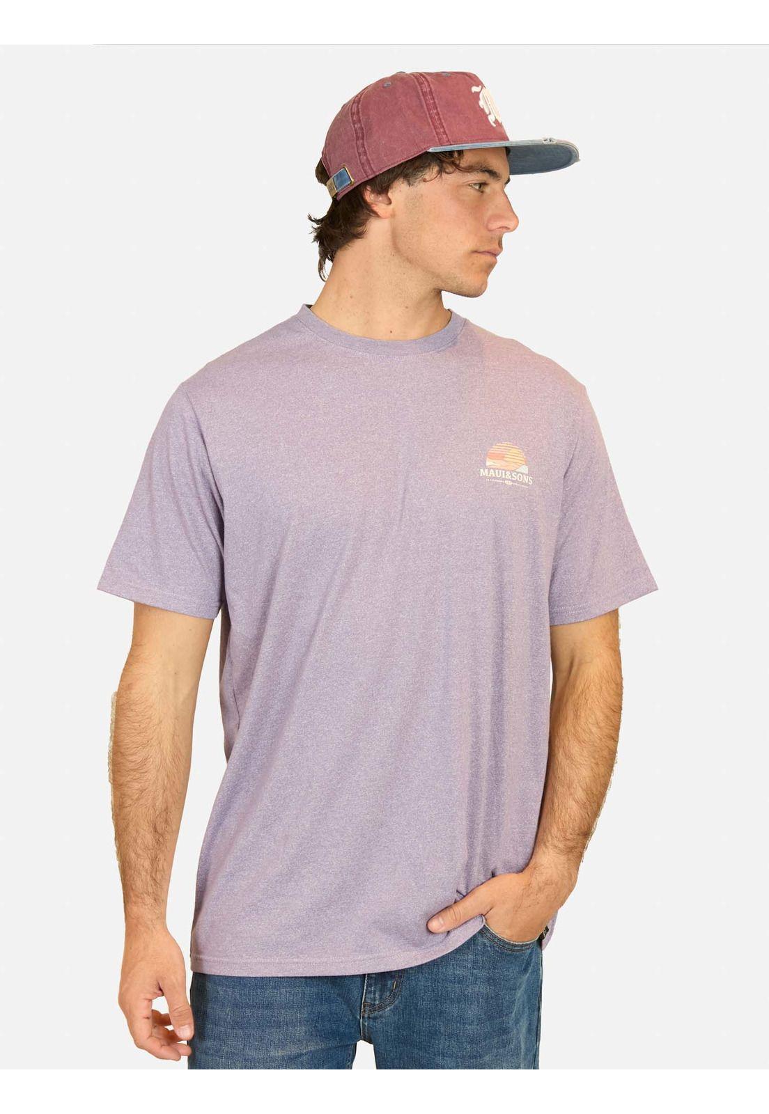 Polera MC Surf Company Morado Hombre Maui And Sons-0